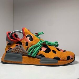Adidas Pharrell x NMD Human Race Orange Animal Print - Pulse Amber Size 9 NWT